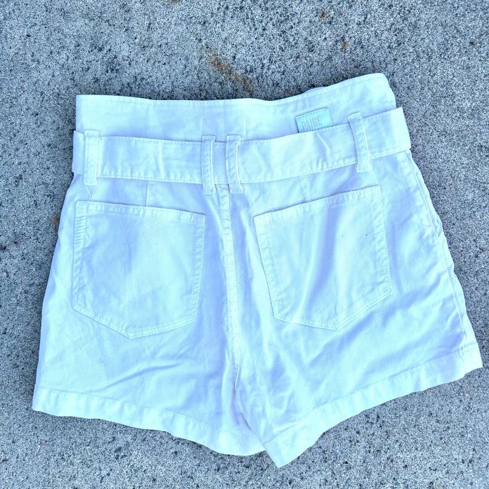 Paige Aneesa Shorts Cream Size 27 D46 - Picture 7 of 7